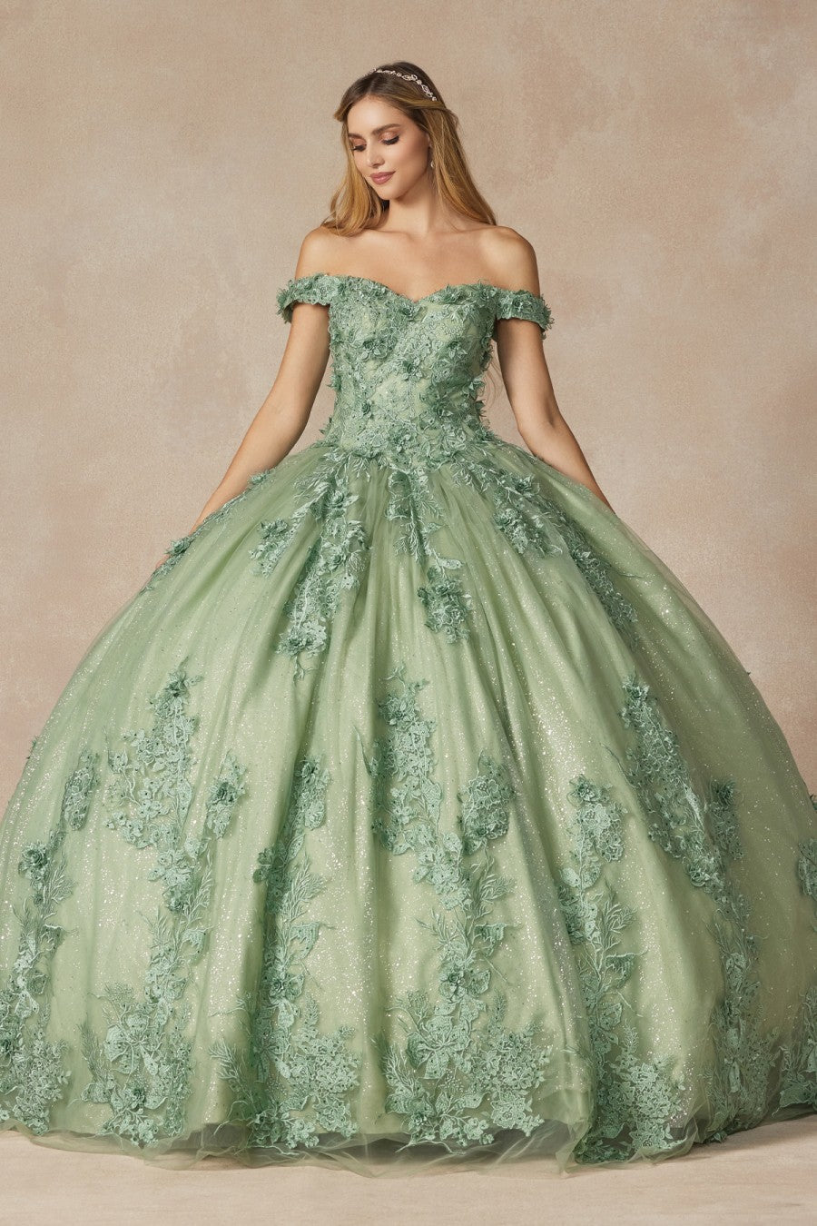 sage green quinceanera dresses Luxury Sage Green Quinceanera Dresses Beading Sequined Princess J061