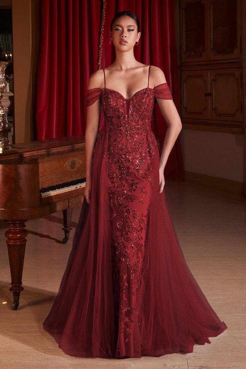 Vestido de Fiesta| Miaminovias| Burgundy